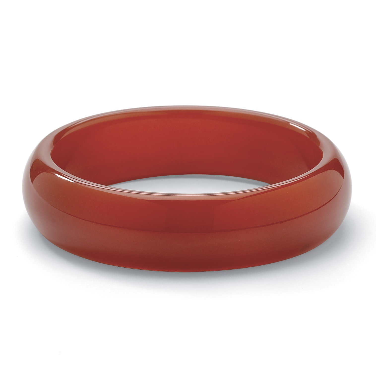 Genuine Red Agate Bangle Bracelet 8.5" at PalmBeach Jewelry