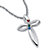 Simulated Birthstone Cross Platinum-Plated Pendant with 20" Chain-11 at PalmBeach Jewelry