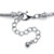 Simulated Birthstone Bali-Style Charm and Spacer Bracelet in Silvertone-12 at PalmBeach Jewelry