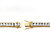 16.65 TCW Princess-Cut Cubic Zirconia Gold-Plated Straight Line Tennis Bracelet 7 1/2"-12 at PalmBeach Jewelry