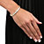16.65 TCW Princess-Cut Cubic Zirconia Gold-Plated Straight Line Tennis Bracelet 7 1/2"-13 at PalmBeach Jewelry