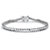 6.50 TCW Round Cubic Zirconia Platinum-Plated Tennis Line Bracelet 7.5"-11 at Direct Charge presents PalmBeach