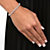 6.50 TCW Round Cubic Zirconia Platinum-Plated Tennis Line Bracelet 7.5"-13 at PalmBeach Jewelry