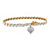 Diamond Accent S-Link Heart Charm Bracelet Two-Tone 18k Gold-Plated-11 at PalmBeach Jewelry