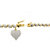 Diamond Accent S-Link Heart Charm Bracelet Two-Tone 18k Gold-Plated-12 at PalmBeach Jewelry