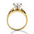 Round Cubic Zirconia and Crystal Accent Engagement Ring 3.46 TCW Gold-Plated-14 at PalmBeach Jewelry