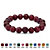 Genuine Agate and Simulated Birthstone Beaded Stretch Bracelet 8"-102 at PalmBeach Jewelry
