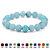 Genuine Agate and Simulated Birthstone Beaded Stretch Bracelet 8"-103 at Direct Charge presents PalmBeach