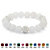 Genuine Agate and Simulated Birthstone Beaded Stretch Bracelet 8"-104 at PalmBeach Jewelry