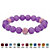 Genuine Agate and Simulated Birthstone Beaded Stretch Bracelet 8"-106 at Direct Charge presents PalmBeach