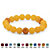 Genuine Agate and Simulated Birthstone Beaded Stretch Bracelet 8"-111 at Direct Charge presents PalmBeach