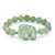 Green Agate Elephant and Simulated Emerald Beaded Stretch Bracelet 8"-11 at PalmBeach Jewelry