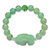 Green Agate Elephant and Simulated Emerald Beaded Stretch Bracelet 8"-12 at PalmBeach Jewelry