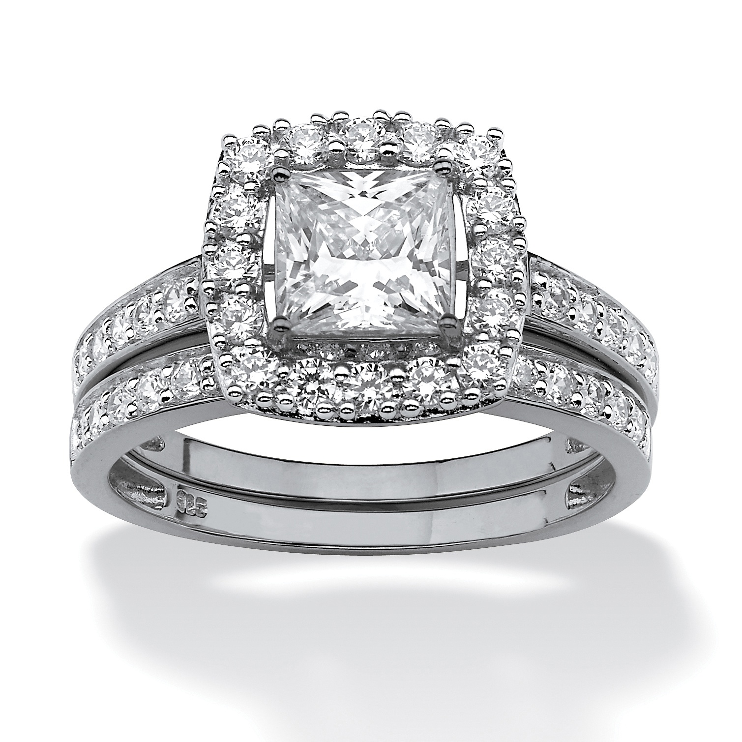 Palm beach wedding ring sets