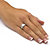2.20 TCW Round Cubic Zirconia Wedding Ring Set in Platinum over Sterling Silver-13 at Direct Charge presents PalmBeach