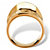 Concave Cigar Band Ring 18k Gold Plated-12 at PalmBeach Jewelry