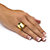 Concave Cigar Band Ring 18k Gold Plated-13 at PalmBeach Jewelry