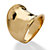 Concave Cigar Band Ring 18k Gold Plated-15 at PalmBeach Jewelry