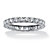 2.40 TCW Round Cubic Zirconia Eternity Band in Solid 10k White Gold-11 at Direct Charge presents PalmBeach