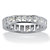 Princess-Cut Cubic Zirconia Eternity Band 5.29 TCW in Solid 10k White Gold-11 at PalmBeach Jewelry