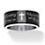 Serenity Prayer Cross Spinner Ring in Black IP Stainless Steel and Stainless Steel-11 at PalmBeach Jewelry