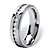 Men's 1.12 TCW Round Cubic Zirconia Eternity Band in Stainless Steel Sizes 8-16-12 at PalmBeach Jewelry