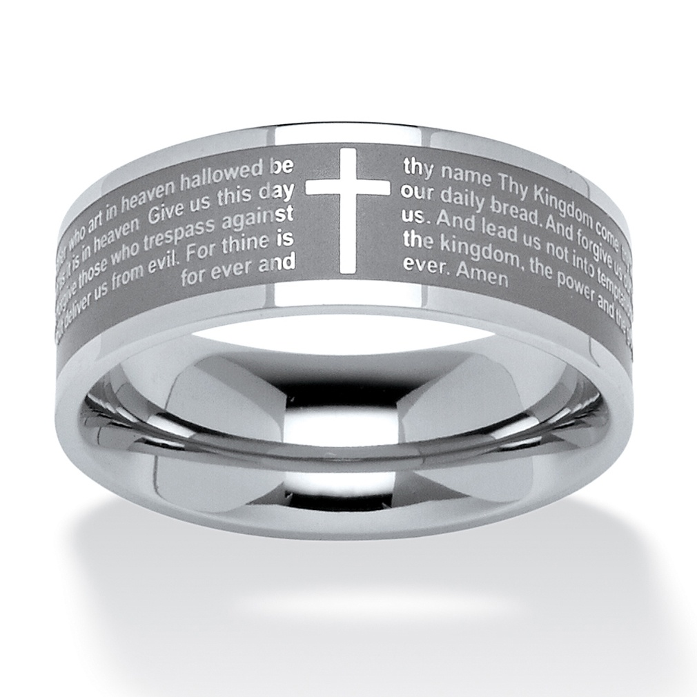 Lord's Prayer Ring in Stainless Steel at PalmBeach Jewelry
