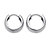 Huggie-Hoop Earrings in .925 Sterling Silver (5/8")-12 at PalmBeach Jewelry