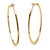 Hoop Earrings in 18k Gold-Plated with Surgical Steel Posts 2"-11 at PalmBeach Jewelry