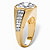 Men's 6 TCW Round Cubic Zirconia Octagon Ring Gold-Plated-12 at PalmBeach Jewelry