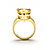 15.47 Carat Yellow Pear-Cut Cubic Zirconia Ring Gold-Plated-12 at PalmBeach Jewelry