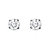 1/2 TCW Diamond Stud Earrings in Sterling Silver-11 at PalmBeach Jewelry
