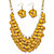 2 Piece Yellow Bib Necklace and Cluster Earrings Set in Yellow Gold Tone-11 at PalmBeach Jewelry