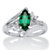 1.52 TCW Marquise-Cut Emerald Ring in Platinum over Sterling Silver-11 at PalmBeach Jewelry