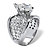 Marquise-Cut and Pave Cubic Zirconia Engagement Ring 2.48 TCW Platinum-Plated-12 at PalmBeach Jewelry