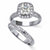 2.08 TCW Cushion-Cut Cubic Zirconia Platinum over .925 Silver 2-Piece Halo Bridal Ring Set-15 at PalmBeach Jewelry