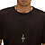 Men's Cross Pendant and Cord Necklace in Stainless Steel and Black IP Stainless Steel 30" - 33"-14 at PalmBeach Jewelry