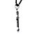 Men's Cross Pendant and Cord Necklace in Stainless Steel and Black IP Stainless Steel 30" - 33"-15 at PalmBeach Jewelry
