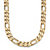 Men's Figaro-Link Chain Necklace in Yellow Gold Tone 30" (9mm)-11 at PalmBeach Jewelry