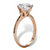 2 Carats Cubic Zirconia Solitaire Ring in Rose Gold-Plated-12 at PalmBeach Jewelry