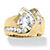 3.34 TCW Cubic Zirconia Ring in Gold-Plated-11 at PalmBeach Jewelry