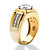 Men's 1.89 TCW Round Cubic Zirconia Ring in 18k Gold over Sterling Silver-12 at PalmBeach Jewelry