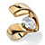 1.80 TCW Pear-Cut Cubic Zirconia Gold Ion-Plated Nestled Ring-11 at PalmBeach Jewelry