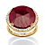 14.35 TCW Round Ruby and Cubic Zirconia Halo Ring in 18k Gold over Sterling Silver-11 at PalmBeach Jewelry