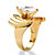 2.48 TCW Marquise-Cut Cubic Zirconia Angled Ring Gold Ion Plated-12 at PalmBeach Jewelry