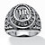 Men's Veteran Signet Ring in Stainless Steel-11 at PalmBeach Jewelry