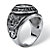Men's Veteran Signet Ring in Stainless Steel-12 at PalmBeach Jewelry