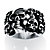 Men's Cluster Skull Ring in Antiqued Stainless Steel Sizes 9-16-11 at PalmBeach Jewelry