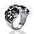 Men's Cluster Skull Ring in Antiqued Stainless Steel Sizes 9-16-12 at PalmBeach Jewelry