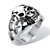 Men's Openwork Skull Ring in Antiqued Stainless Steel Sizes 9-16-12 at PalmBeach Jewelry